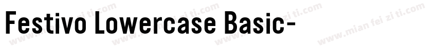 Festivo Lowercase Basic字体转换